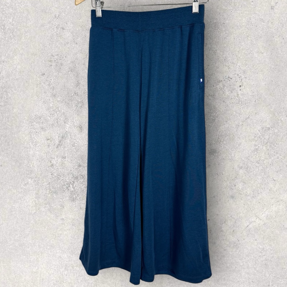 Kit and‎ Ace Canada Wide Leg Elastic Waist Lounge Pants Blue Womens Size Small S